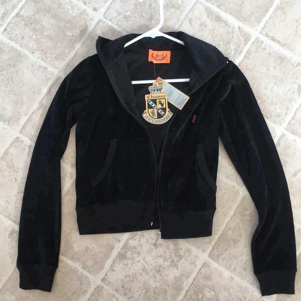 NWT Juicy Couture velour cropped jacket 💋